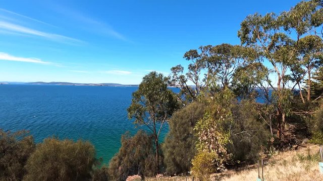 view of the natural landscape along the Boronia Beach walking track