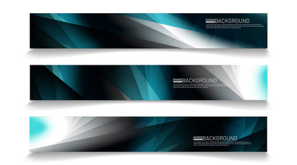 Modern web banner background. abstract vector template design. light effect illustration