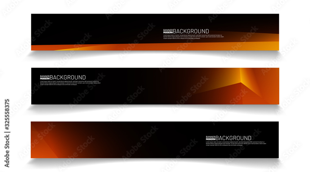 Poster modern web banner background. abstract vector template design. light effect illustration