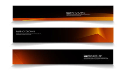 Modern web banner background. abstract vector template design. light effect illustration