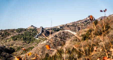 Autumn colors of Hongyeling Great Wall in Beijing