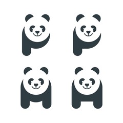 Letter P and M Panda
