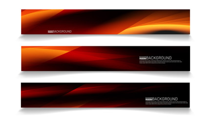 Fototapeta premium Modern web banner background. abstract vector template design. light effect illustration