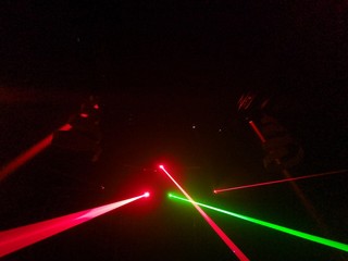 Beautiful disco light in the night club Kota Kinabalu, Sabah, Malaysia. Borneo. The Land Below The Wind.