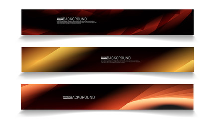 Modern web banner background. abstract vector template design. light effect illustration