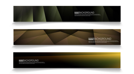 Fototapeta premium Modern web banner background. abstract vector template design. light effect illustration