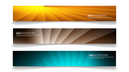 Modern web banner background. abstract vector template design. light effect illustration