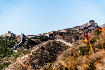 Autumn colors of Hongyeling Great Wall in Beijing