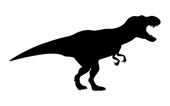 Premium Photo  A t - rex dinosaur running in a white background