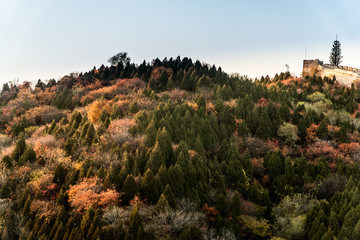 Autumn colors of Hongyeling Great Wall in Beijing