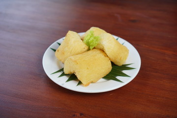 Fried Cassava is one of traditional meal from Indonesia
