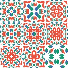 Fototapeta premium Mexican vintage talavera tiles.