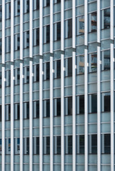 Exterior of modern office building. Architecture abstract background