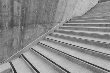 Empty modern stairway. Architecture abstract background