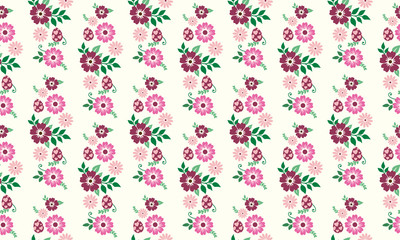 Easter banner unique design with egg and rose flower pattern background.