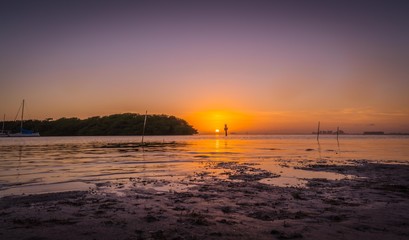 beautiful water sunset miami sunrise sky ocean cloud orange sea lighting sun nature horizon dusk dawn waves river florida © Alberto GV PHOTOGRAP