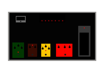 Simple design pedalboard guitar effect
