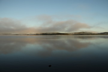 reflejo de las nubes