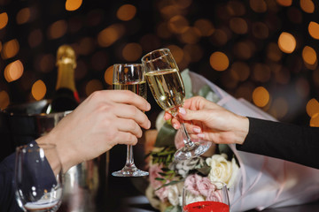 Romantic dinner for two in a chic restaurant