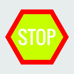 stop sign isolated on white background