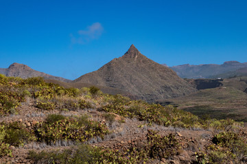 Berglandschaft auf Teneriffa im Sommer