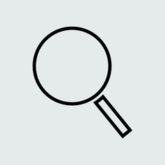 magnifying glass isolated on white background