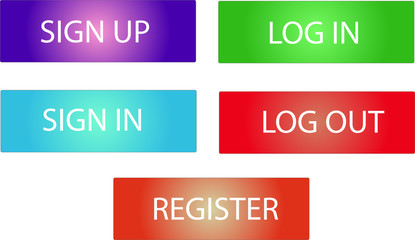 Vector sets of social media button