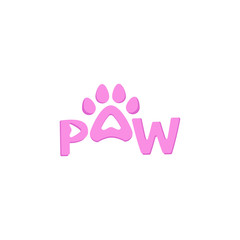 Paw Logo Design For Pet Lovers