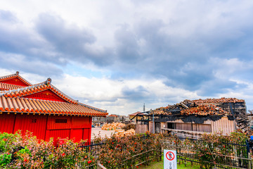 沖縄 火災後の首里城