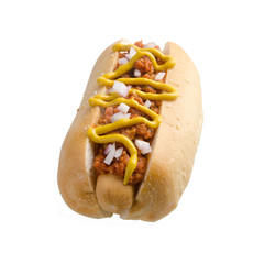Hot dog or tasty Hot dog on a background new.