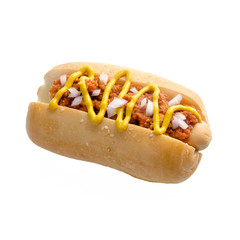 Hot dog or tasty Hot dog on a background new.