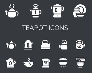 teapot icon set