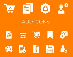 Modern Simple Set of add Vector filled Icons