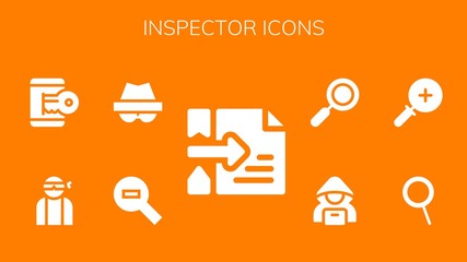 inspector icon set