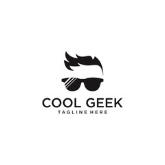 Illustration Vector Graphic cool geek for inspiration