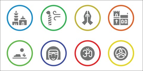 religion icon set