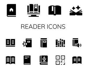 reader icon set