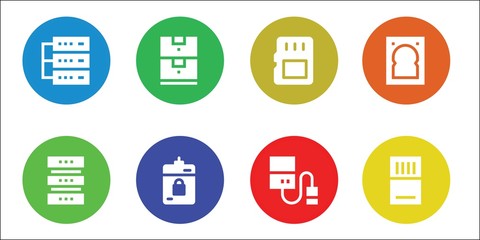 Modern Simple Set of backup Vector filled Icons