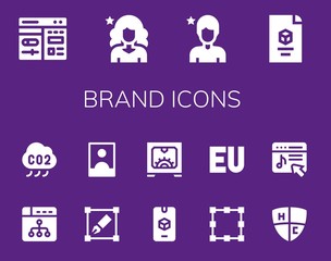 brand icon set