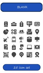 blank icon set