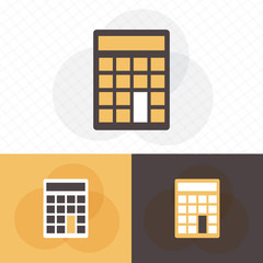 Calculator icon flat design