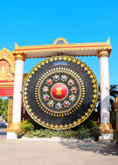 Huge Gong at Wat Ounalom Monastery, Phnom Penh, Cambodia