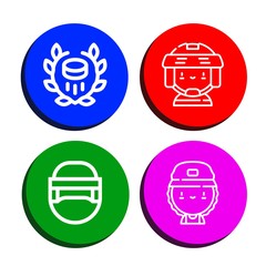 Set of skating icons