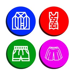 Set of bra icons