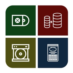 Set of backup icons