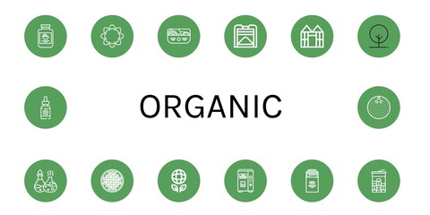 Set of organic icons