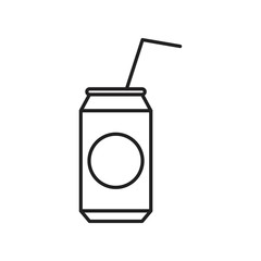 Takeout drink icon template black color editable.Takeout drink icon symbol Flat vector illustration for graphic and web design.