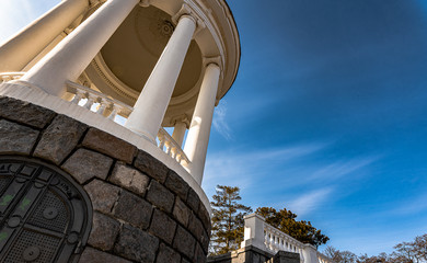  Bottom view of the rotunda on the central embankment of Volgograd