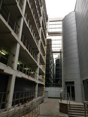 Concrete high-rise buildings in the city