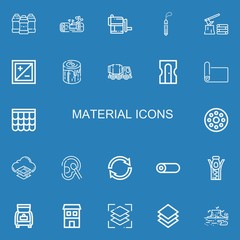 Editable 22 material icons for web and mobile